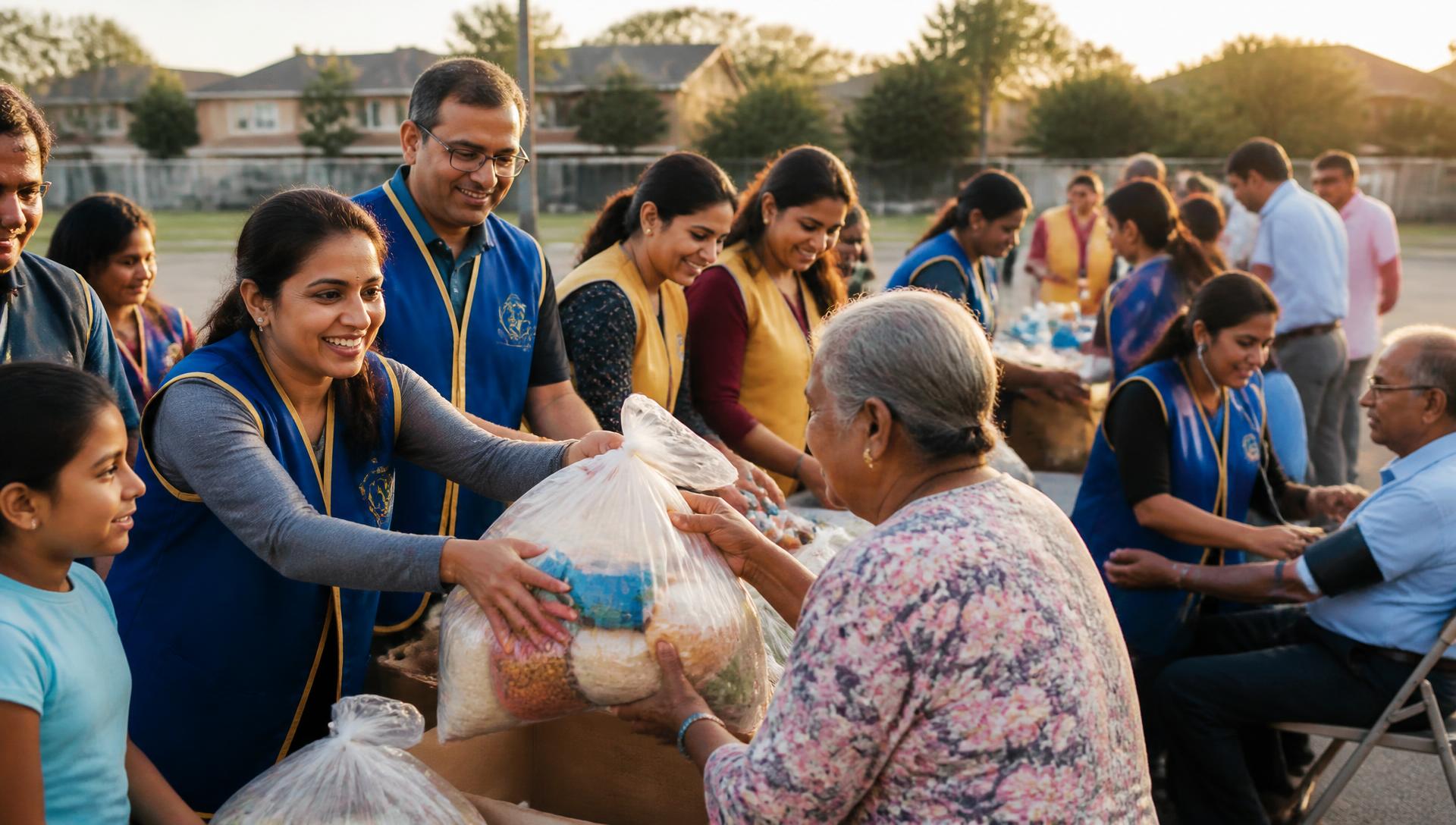 Lions club volunteers serving the Irving community